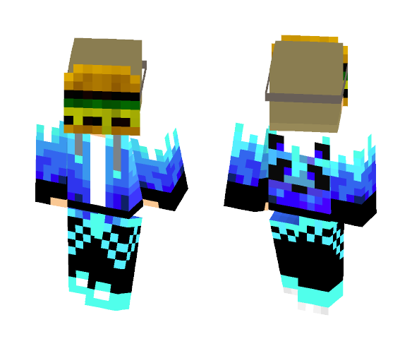 Cheeseburger Mask - Male Minecraft Skins - image 1