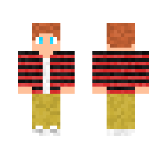 Striped Jacket with Khakis