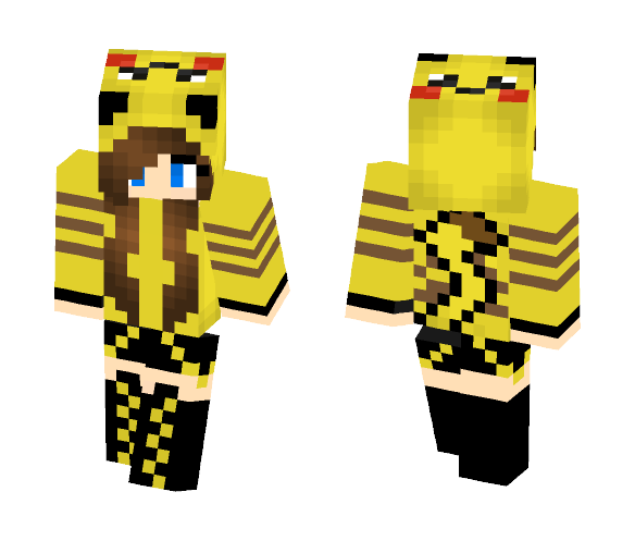 Pikachu Girl - Girl Minecraft Skins - image 1