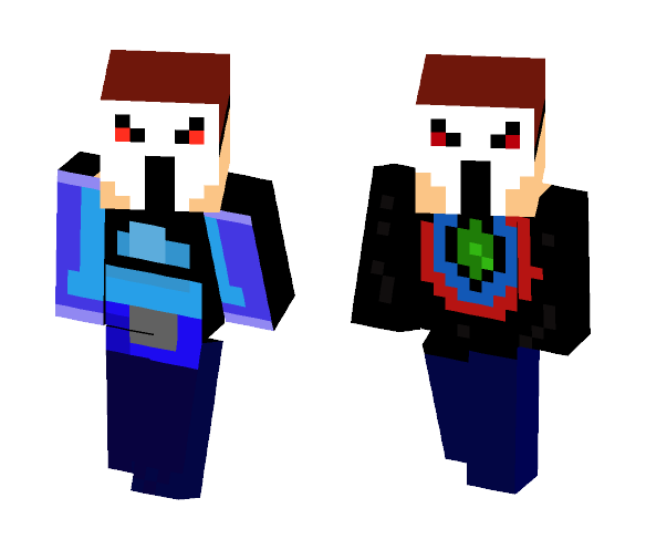Double Sided Scream Mask Guy - Male Minecraft Skins - image 1