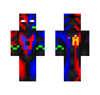 blue and red knight