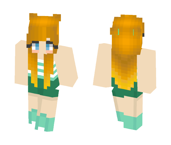 Download Free Casual Girl Skin for Minecraft image 1 Casual Girl - Girl Minecraft Skins - image 1