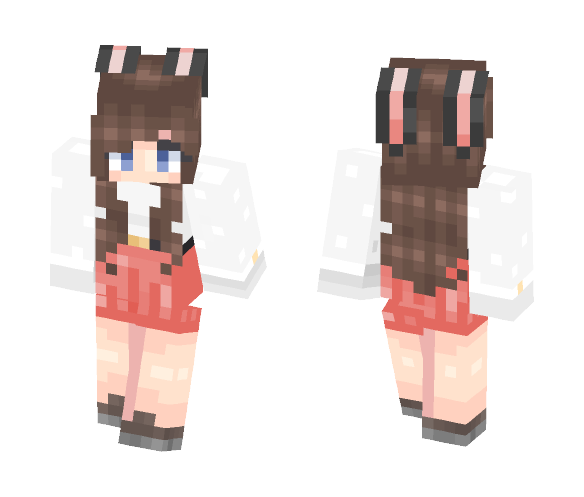 Download Free seokjin ・゚: *✧ snowy bunny Skin for Minecraft image 1 seokjin ・゚: *✧ snowy bunny - Female Minecraft Skins - image 1