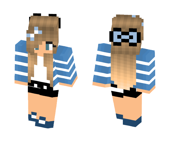 happy girl - Girl Minecraft Skins - image 1