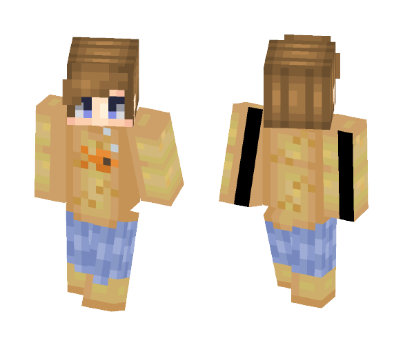 Download Free OC- Fishie's Gold (100 Subs ;^;) Skin for Minecraft image 1 OC- Fishie's Gold (100 Subs ;^;) - Male Minecraft Skins - image 1