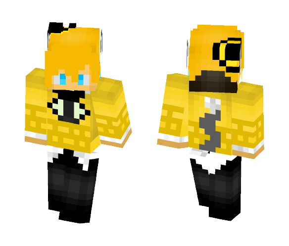 Bill Cipher neko (By me. xD) - Male Minecraft Skins - image 1