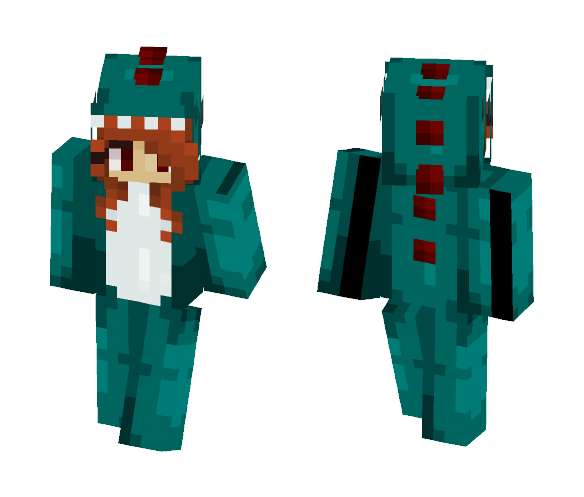 Download Free Dino Girl (Alt Colors in Desc!) Skin for Minecraft image 1 Dino Girl (Alt Colors in Desc!) - Girl Minecraft Skins - image 1