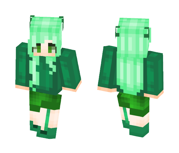 Download Free Green Is In The Air ~Scartha~ Skin for Minecraft image 1 Green Is In The Air ~Scartha~ - Male Minecraft Skins - image 1