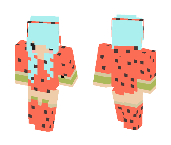 Desty likes Watermelons - Female Minecraft Skins - image 1
