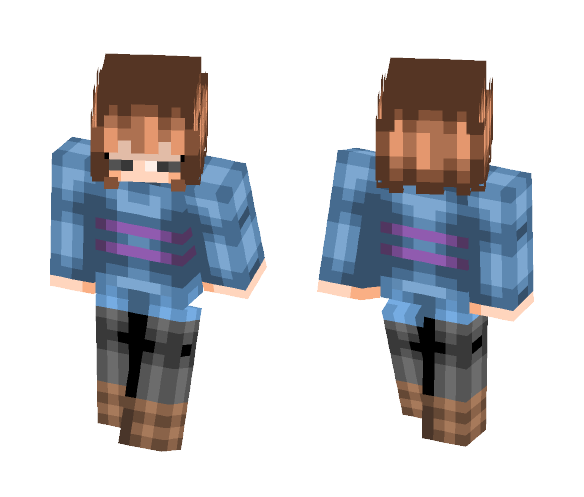 Frisk (REDO) - Interchangeable Minecraft Skins - image 1