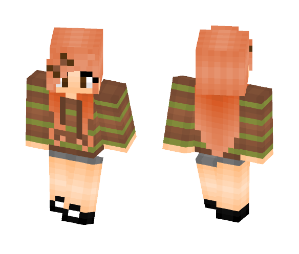 Download Free -Warm, cosy ginger girl- Skin for Minecraft image 1 -Warm, cosy ginger girl- - Interchangeable Minecraft Skins - image 1