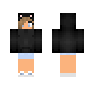 Cat hoodie girl