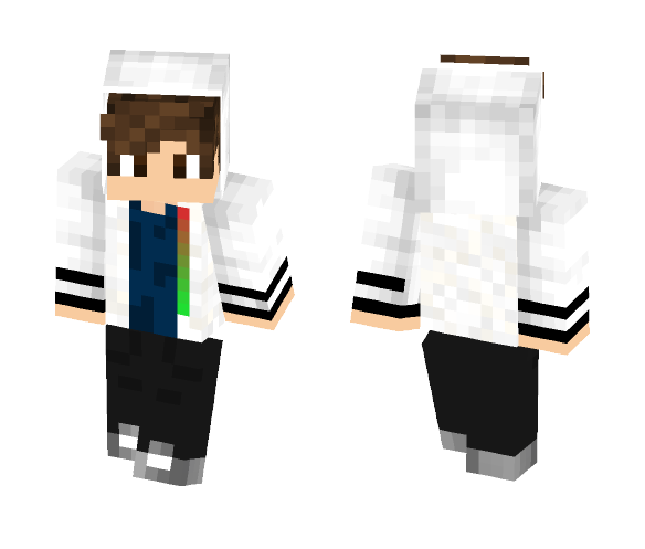 Teen Boy With Hoodie - Boy Minecraft Skins - image 1