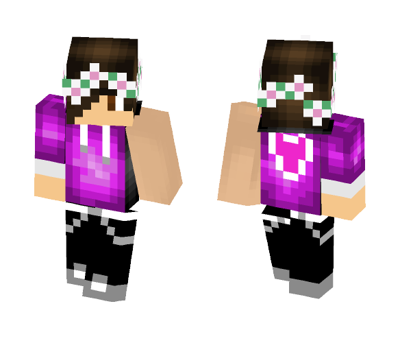 Boy with Flower Crown (undressable) - Boy Minecraft Skins - image 1