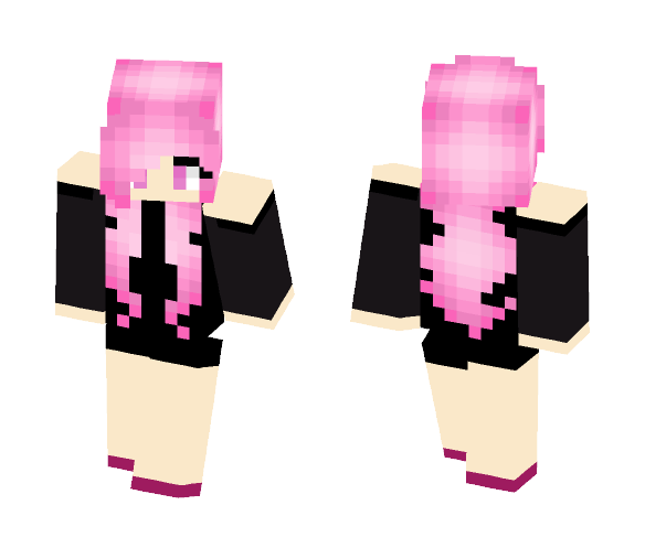 Download Free Pink Girl - For my friend Skin for Minecraft image 1 Pink Girl - For my friend - Girl Minecraft Skins - image 1