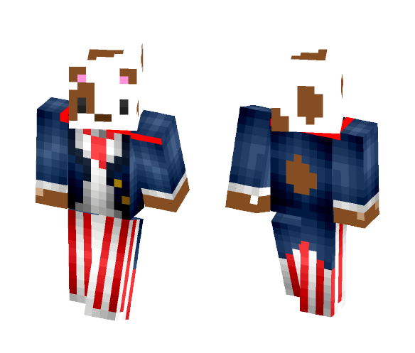 dog uncle sam - Dog Minecraft Skins - image 1