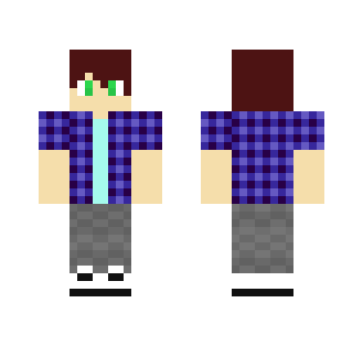 Blue Plaid Boy