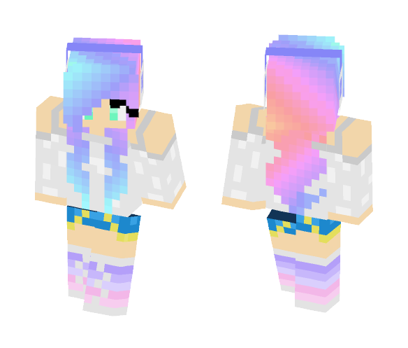 Download Free Pastel Girl Skin for Minecraft image 1 Pastel Girl - Girl Minecraft Skins - image 1