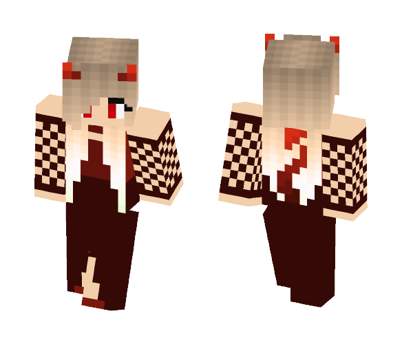 Devil girl in dress - Girl Minecraft Skins - image 1