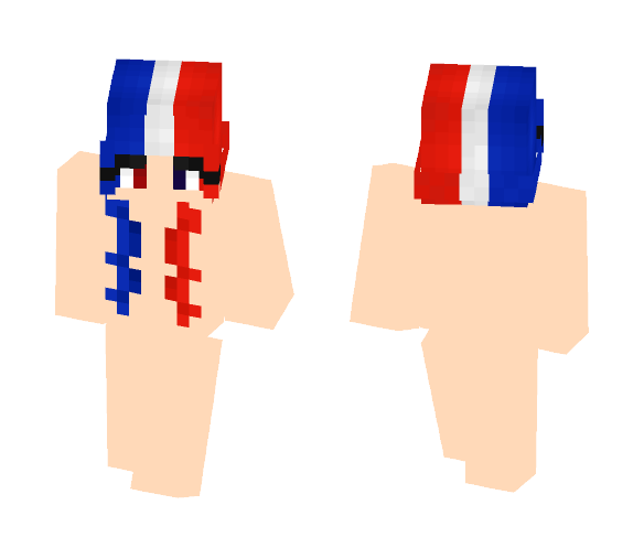 #PrayForFrance - Hair Base - Female Minecraft Skins - image 1