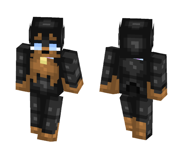 ∑ςhσ | Awww, a Rottie Pup! | - Female Minecraft Skins - image 1