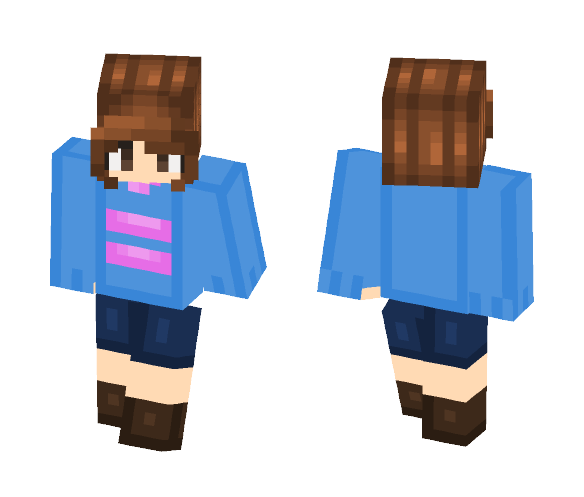 Frisk [Redo] ~ Bunny ♡ - Female Minecraft Skins - image 1
