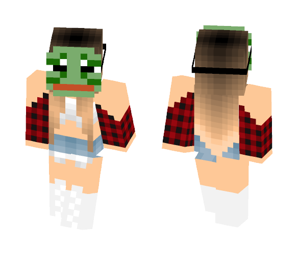 Pepe edit - Female Minecraft Skins - image 1