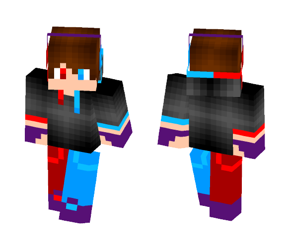 Fire and Ice boy - Boy Minecraft Skins - image 1