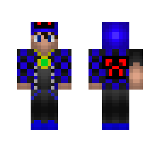 Blue and black