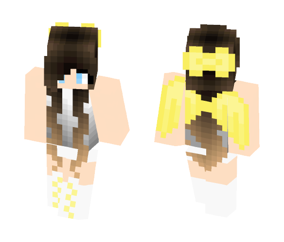 Download Free Adorable Angel Girl Skin for Minecraft image 1 Adorable Angel Girl - Girl Minecraft Skins - image 1