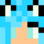 Snow fox with blue hair - Female Minecraft Skins - image 3