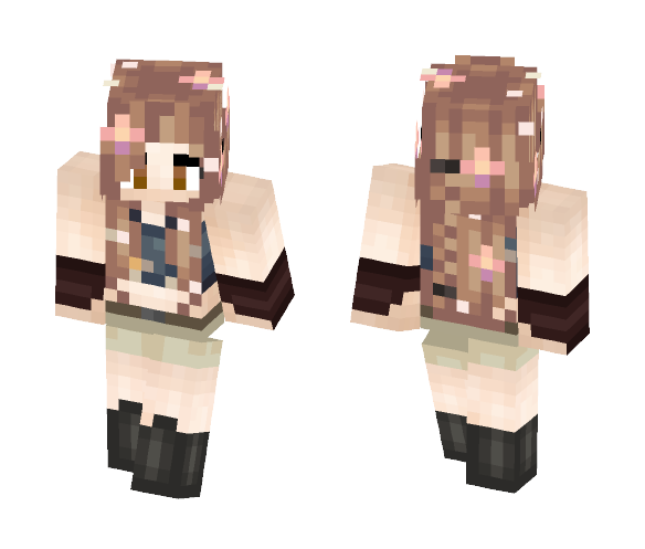 Cute summer girl! - Cute Girls Minecraft Skins - image 1