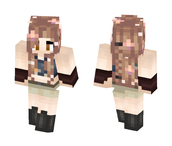 Download Free Cute summer girl! Skin for Minecraft image 1 Cute summer girl! - Cute Girls Minecraft Skins - image 1