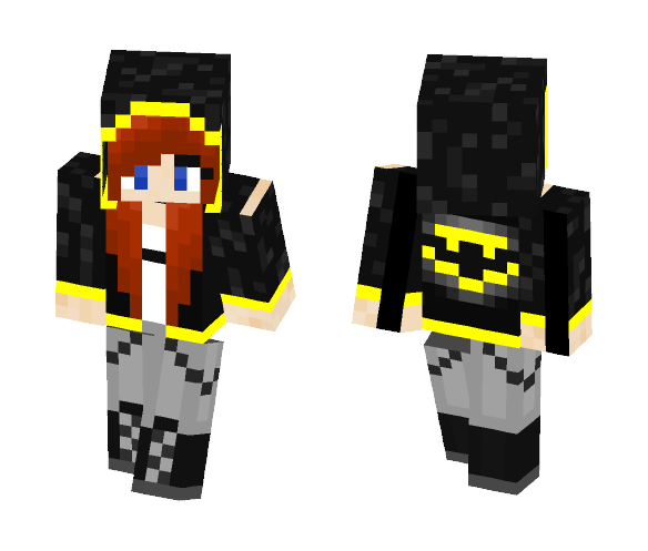 Emo Batman Red-Head Girl - Batman Minecraft Skins - image 1