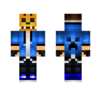 Guy whit golden freddy mask