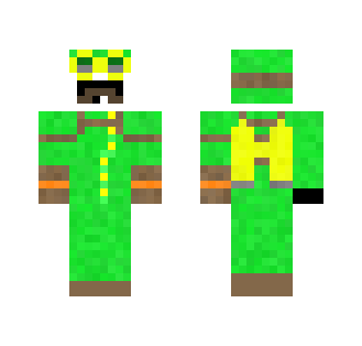 Updated Green Engineer Panda - Male Minecraft Skins - image 2
