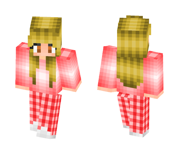 -Pink Pyjama (Pajama) girl- - Female Minecraft Skins - image 1