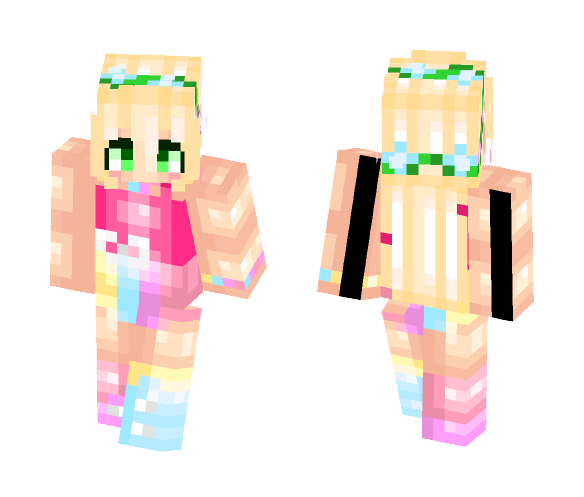 Download Free Happy birthday to my mum and cousin Skin for Minecraft image 1 Happy birthday to my mum and cousin - Female Minecraft Skins - image 1