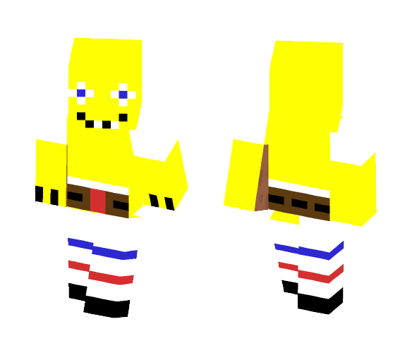 Download Free SpongeBabe Skin for Minecraft image 1 SpongeBabe - Male Minecraft Skins - image 1