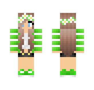 Green Flower Girl