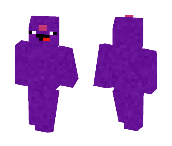 Purple fur ball whit horn - Male Minecraft Skins - image 1