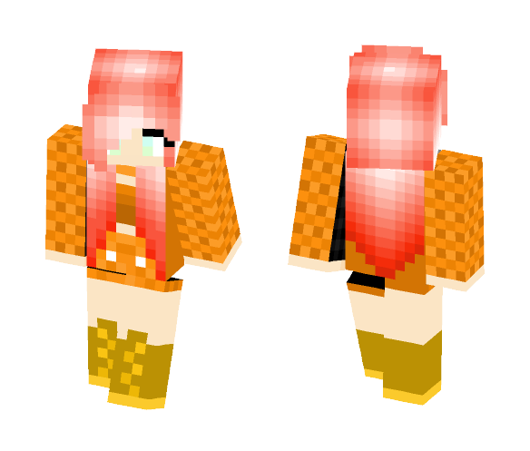 Download Free -=+ Pokemon Charizard Girl +=- Skin for Minecraft image 1 -=+ Pokemon Charizard Girl +=- - Girl Minecraft Skins - image 1