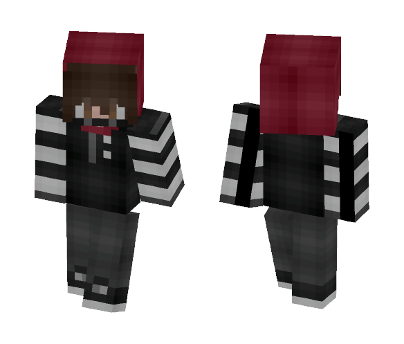 廾ooded Bℓack - Male Minecraft Skins - image 1