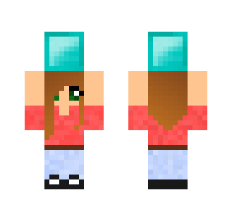 Girl Holding Diamond Block