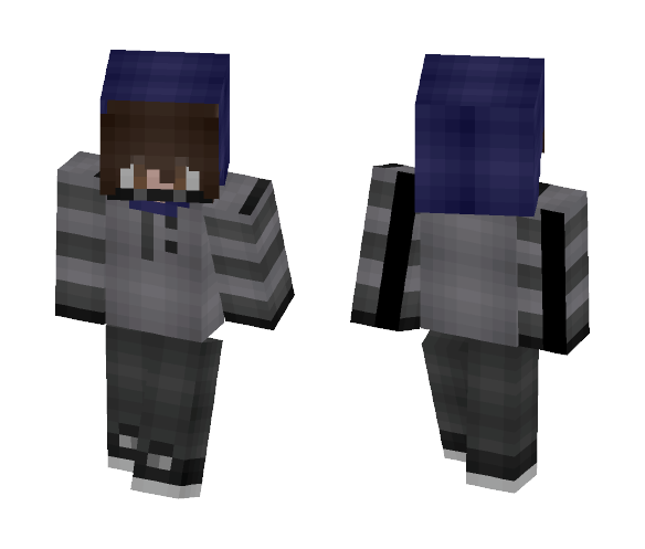 廾ooded Gяay - Male Minecraft Skins - image 1