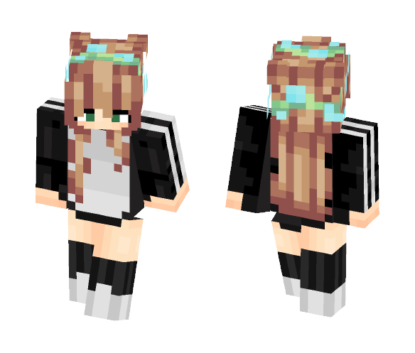 「adidas aesthetic?」 - Female Minecraft Skins - image 1