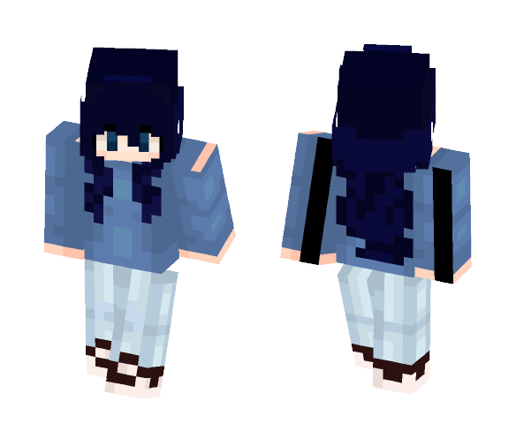 Download Free Hanee Casual Girl xD Skin for Minecraft image 1 Hanee Casual Girl xD - Girl Minecraft Skins - image 1