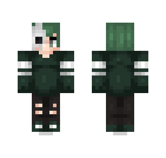Person withgreen and White hair