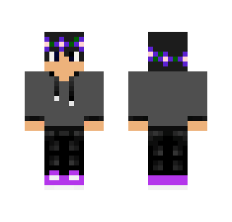 Flower Crown Boy Purple