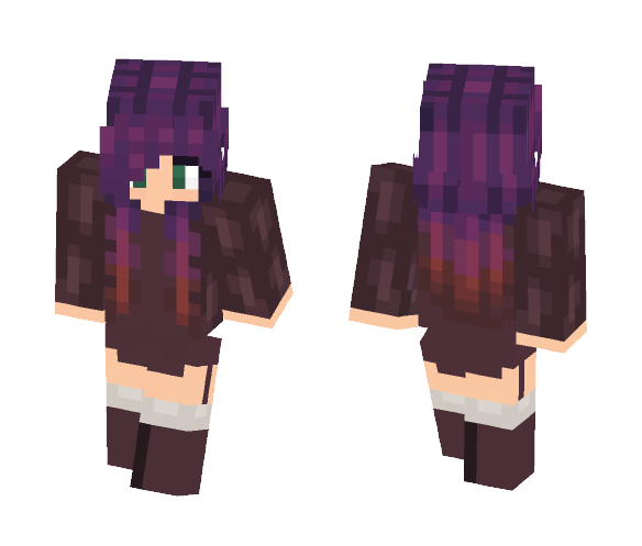 ⛅️ Sunset // Pink Pineapple - Female Minecraft Skins - image 1